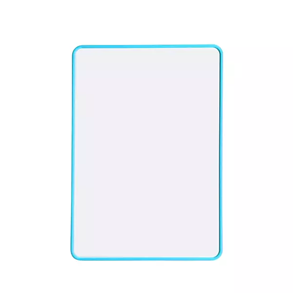 A4 Double Sided Magnetic Erasable MDF Plain Whiteboard With Blue Border