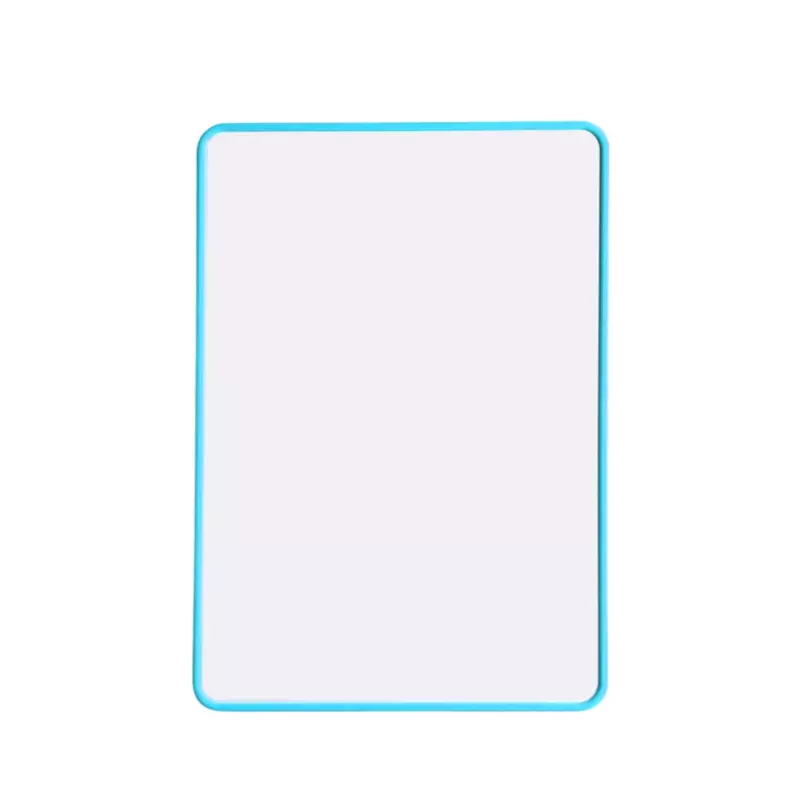 A4 Double Sided Magnetic Erasable MDF Plain Whiteboard With Blue Border