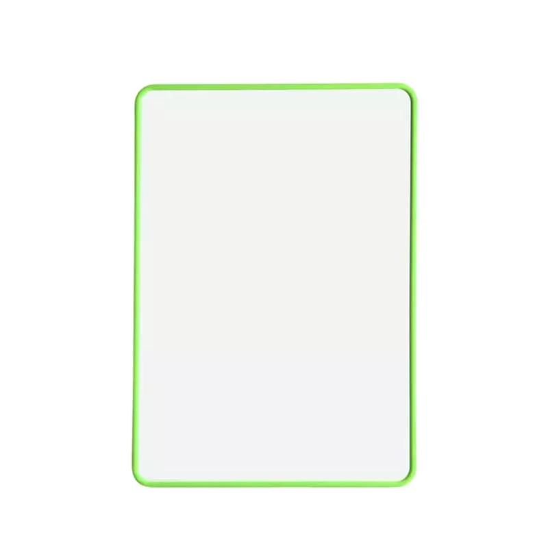 A4 Double Sided Magnetic Erasable MDF Plain Whiteboard With Green Border