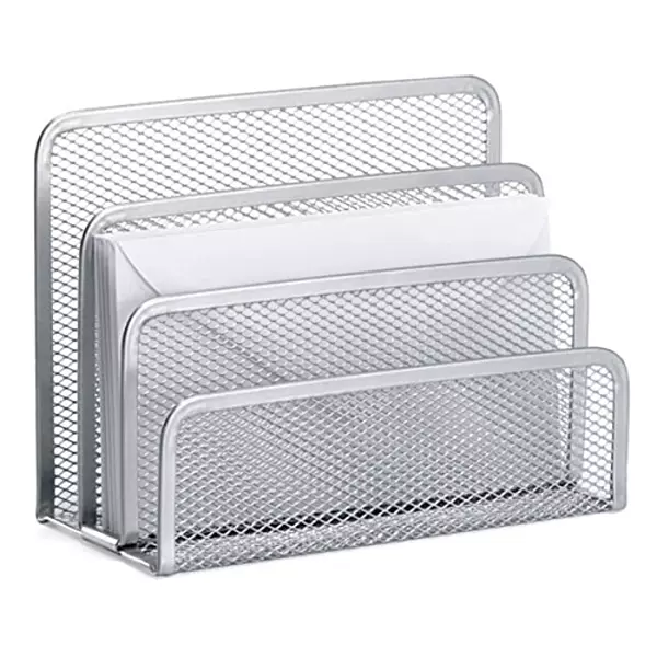 2 x Silver Mesh Letter Sorters