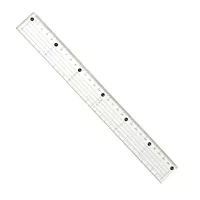 30cm Acrylic Cutting Ruler with Steel Edge