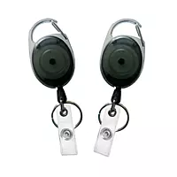 Black Key Reel ID Card Badge Holder