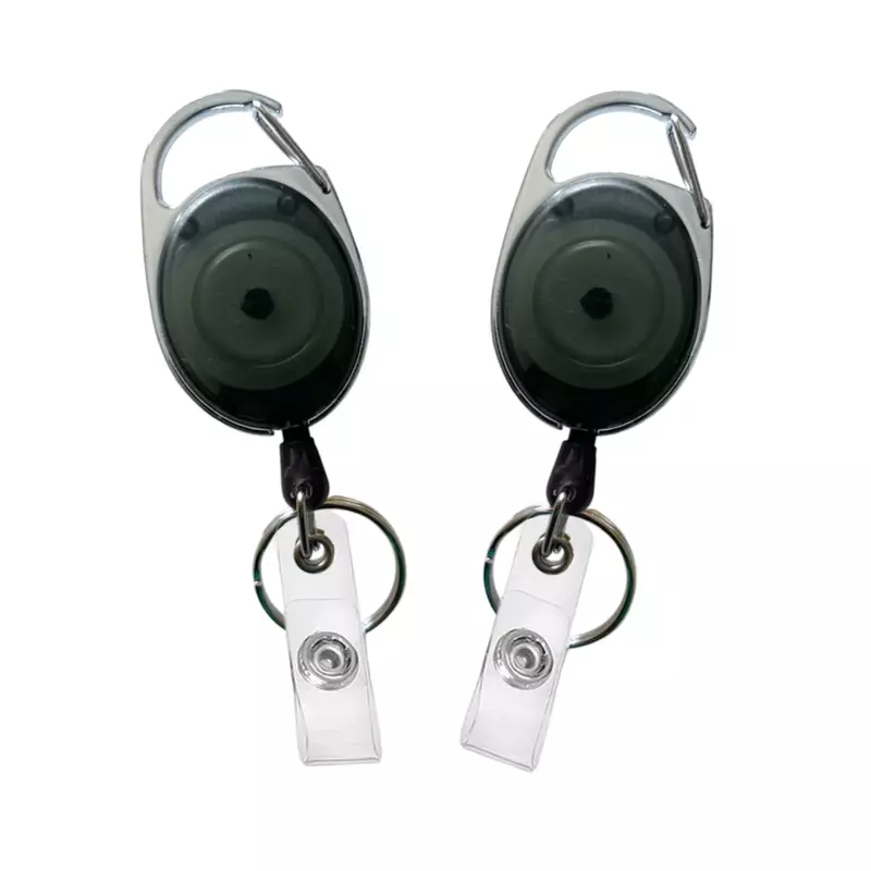 Black Key Reel ID Card Badge Holder