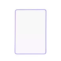 A4 Double Sided Magnetic Erasable MDF Plain Whiteboard With Purple Border