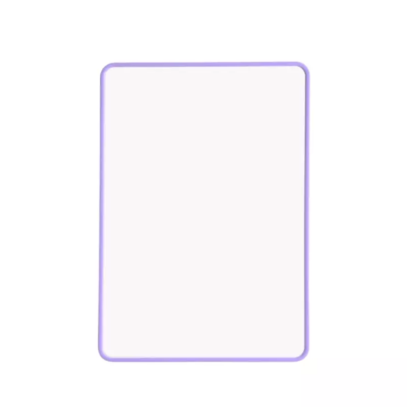 A4 Double Sided Magnetic Erasable MDF Plain Whiteboard With Purple Border