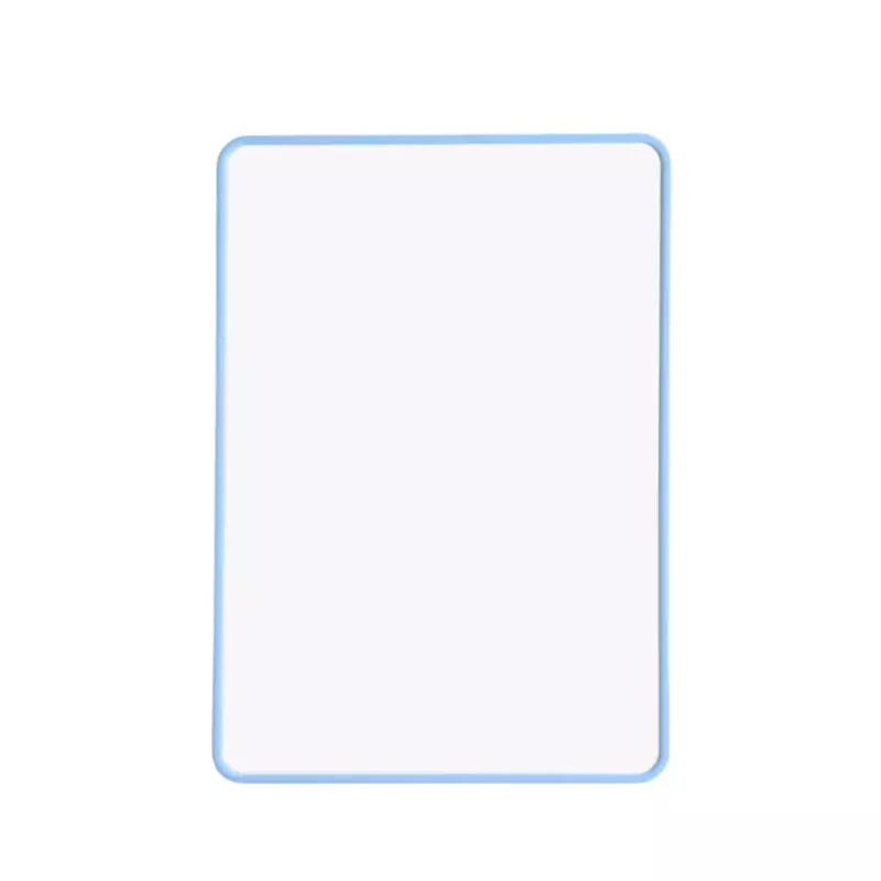 A4 Double Sided Magnetic Erasable MDF Plain Whiteboard With Light blue Border
