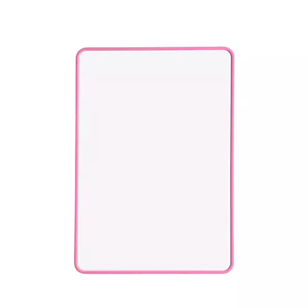 A4 Double Sided Magnetic Erasable MDF Plain Whiteboard With Pink Border