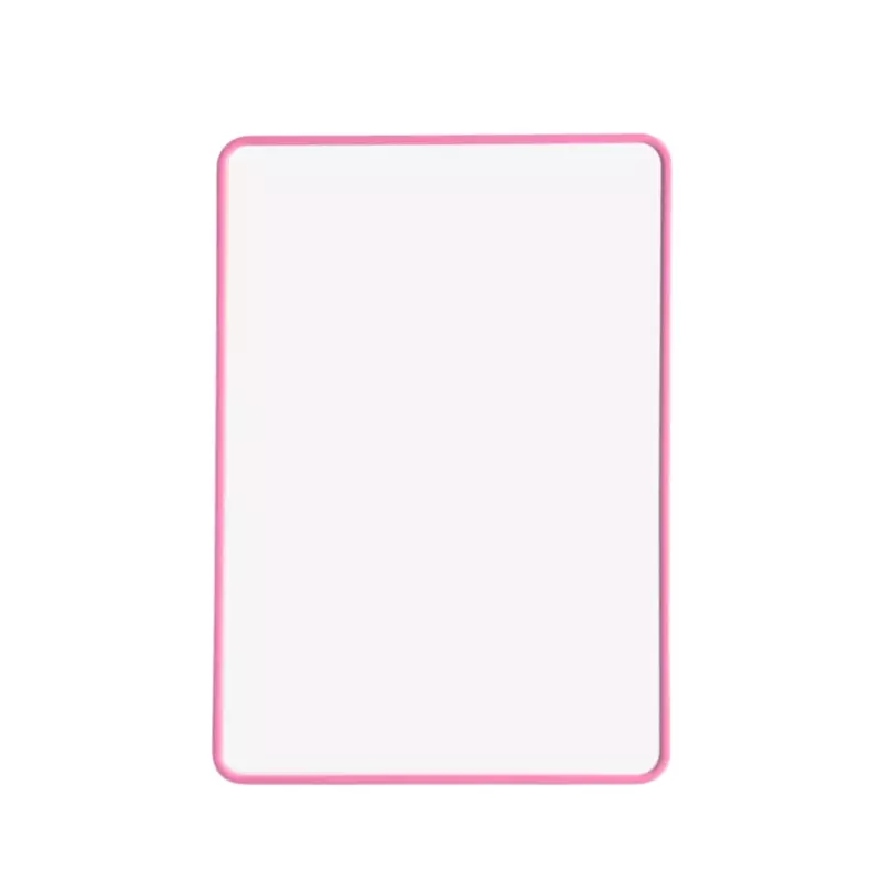A4 Double Sided Magnetic Erasable MDF Plain Whiteboard With Pink Border