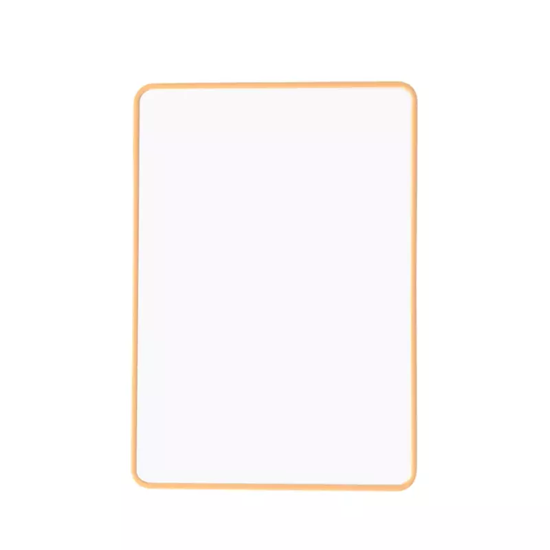 A4 Double Sided Magnetic Erasable MDF Plain Whiteboard With Orange Border