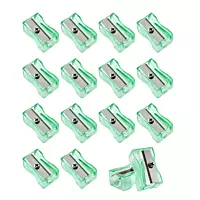 Pack of 100 Green Translucent Pencil Sharpeners