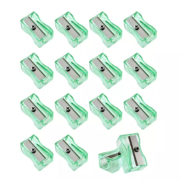 Pack of 100 Green Translucent Pencil Sharpeners