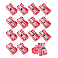 Pack of 100 Red Translucent Pencil Sharpeners