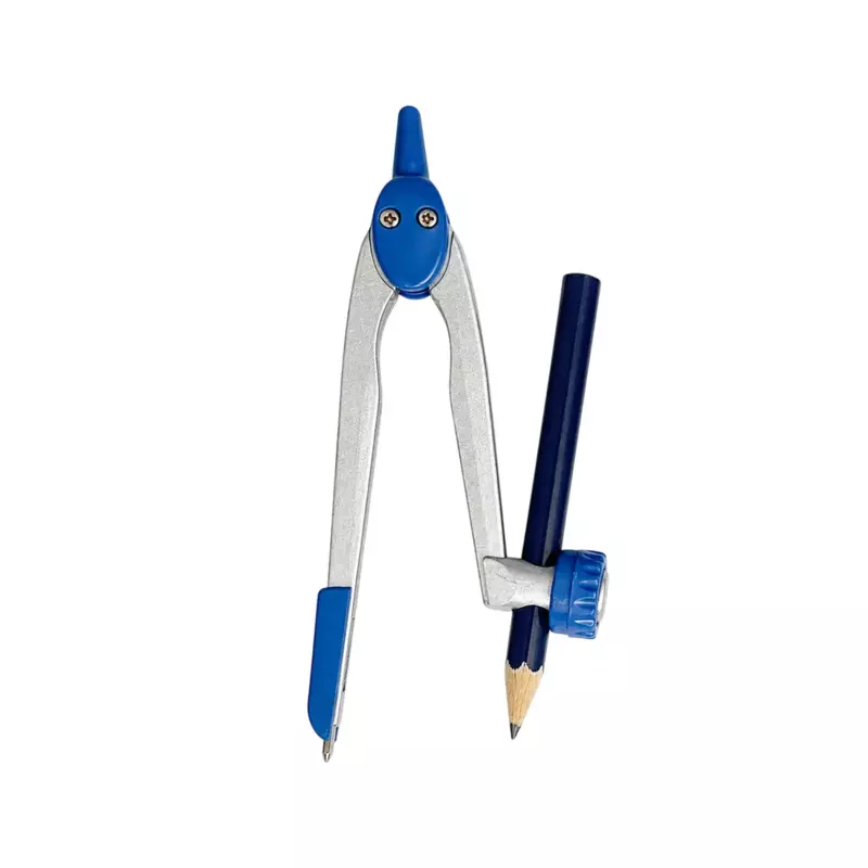 Janrax Metal Safety Slide Adjustable Compass with Pencil