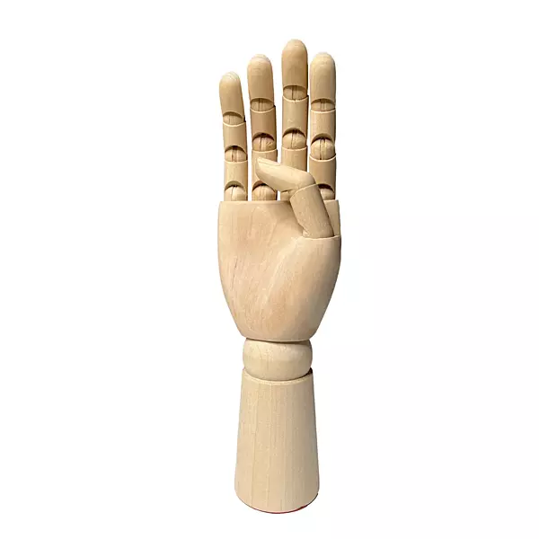 Large Wooden Right Hand Manikin 30cm (12"")