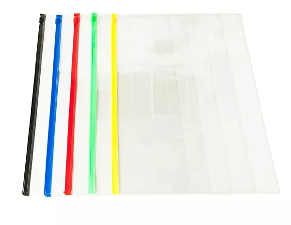 Pack of 12 A4 Blue Zip Zippy Bags