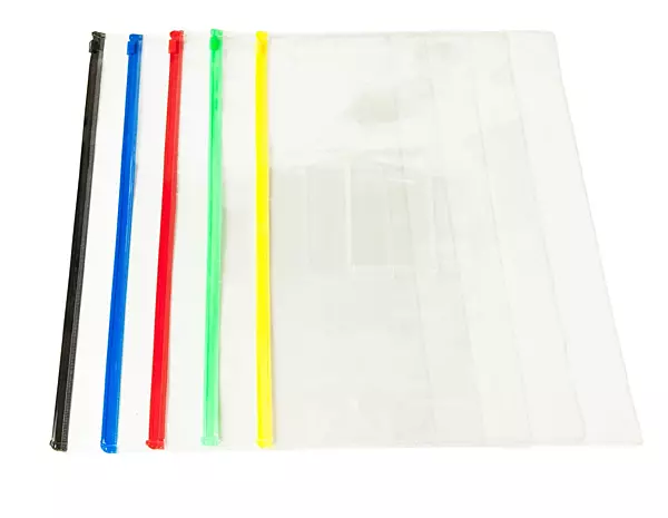 Pack of 12 A4 Red Zip Zippy Bags