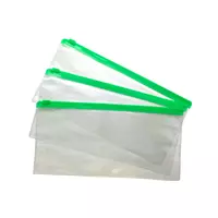 Pack of 12 DL Green Zip Zippy Bags