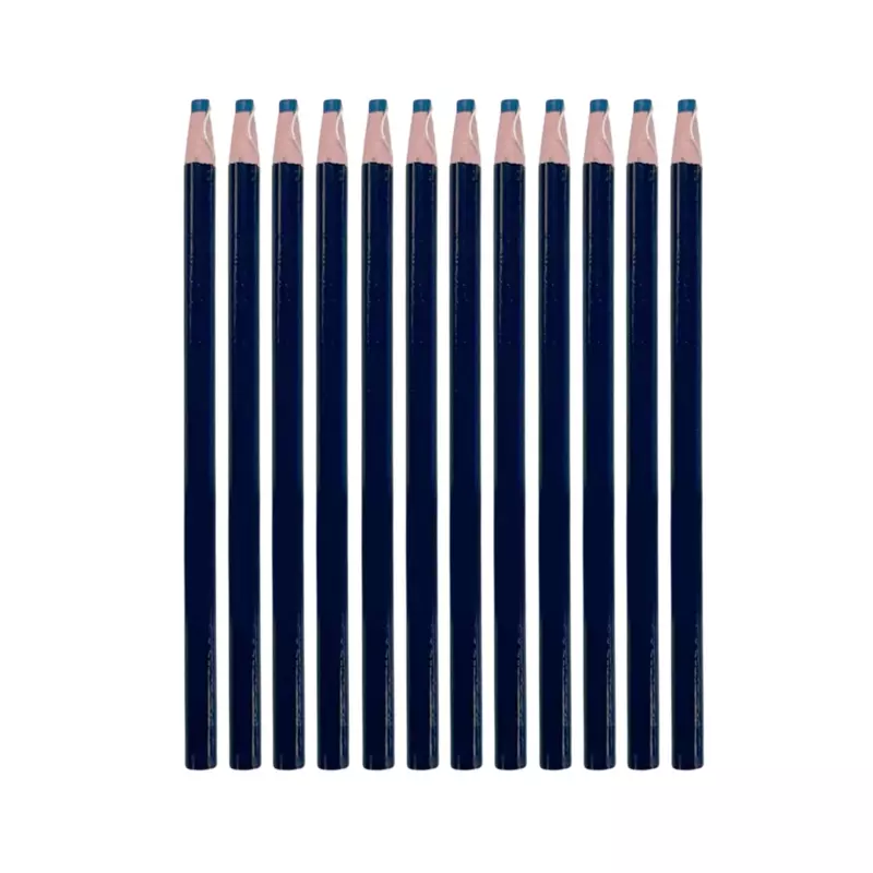Pack of 12 Blue Chinagraph Pencils by Janrax - Peel Off China Markers