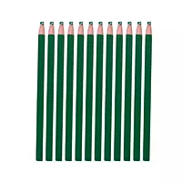 Pack of 12 Green Chinagraph Pencils by Janrax - Peel Off China Markers