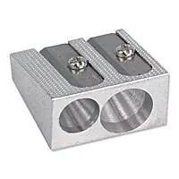 Pack of 12 Janrax Two Hole Metal Pencil Sharpeners