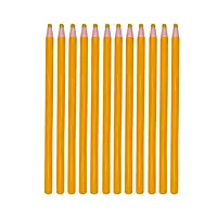 Pack of 12 Yellow Chinagraph Pencils by Janrax - Peel Off China Markers