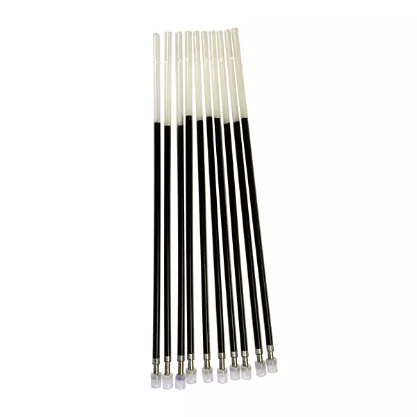Pack of 10 Black 13cm Ballpoint Pen Refills by Janrax