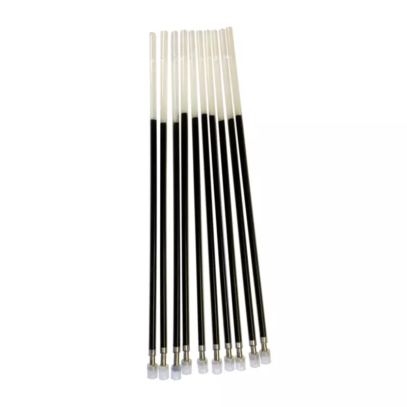 Pack of 10 Black 13cm Ballpoint Pen Refills by Janrax