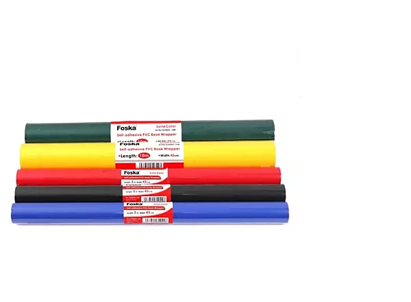 Black Self Adhesive PVC Book Cover 45cm x 3m