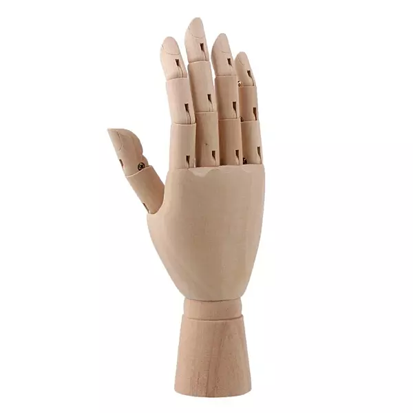 Small Wooden Right Hand Manikin 18cm (7"")