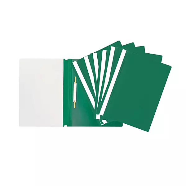 Pack of 12 Green A4 Project Folders by Janrax