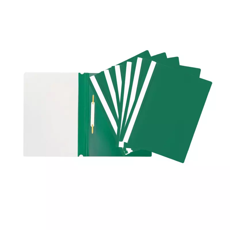 Pack of 12 Green A4 Project Folders by Janrax