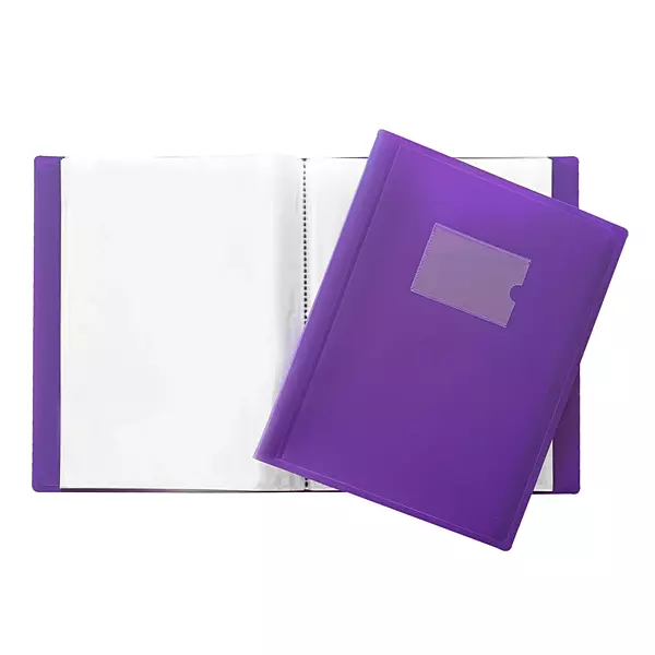 A4 Purple Flexible Cover 150 Pocket Display Book