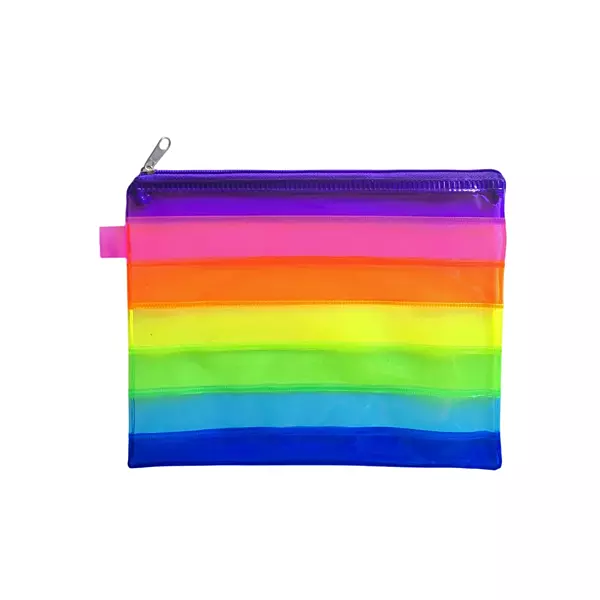 A5 Rainbow Coloured Rainbow Pencil Case