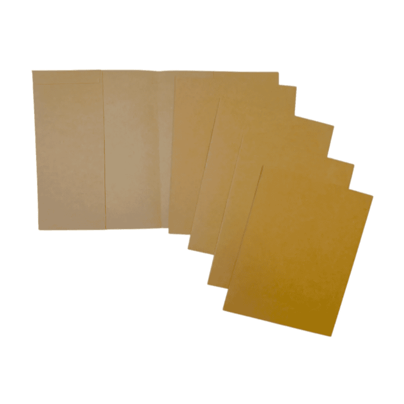 Pack of 5 9x7"" Kraft Paper Exercise Book Covers by Janrax