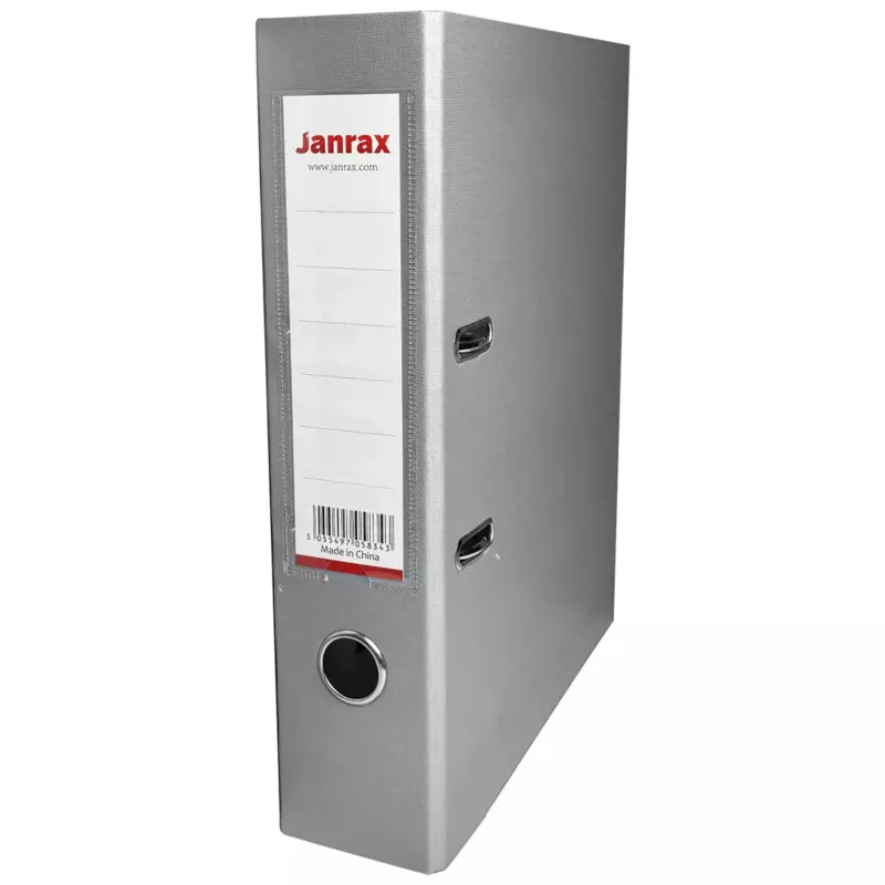 A4 Grey Paperbacked Lever Arch File by Janrax