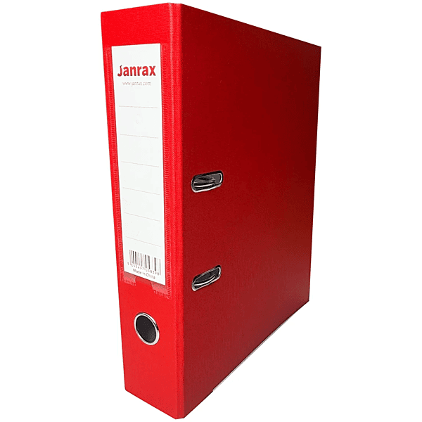 A4 Red Paperbacked Lever Arch File by Janrax