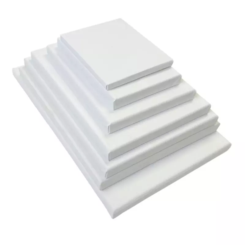 Set of 14 Assorted Sizes Blank White Stretched Board Art Frame 280gsm Canvas By Janrax
