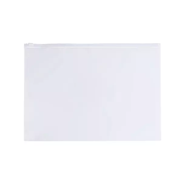 Pack of 12 A6 Clear Zippy Bags with White Zip