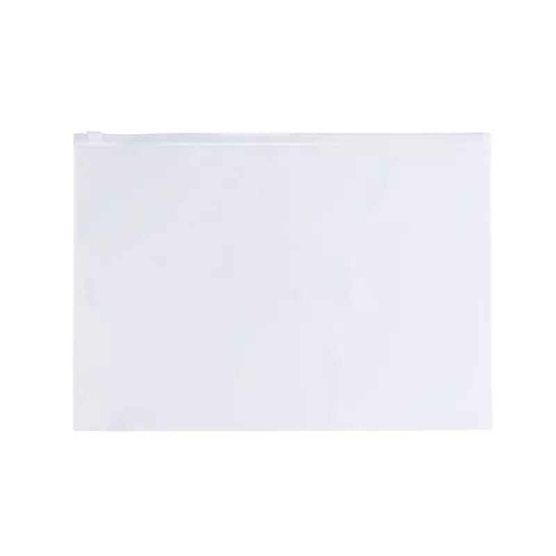 Pack of 12 A6 Clear Zippy Bags with White Zip