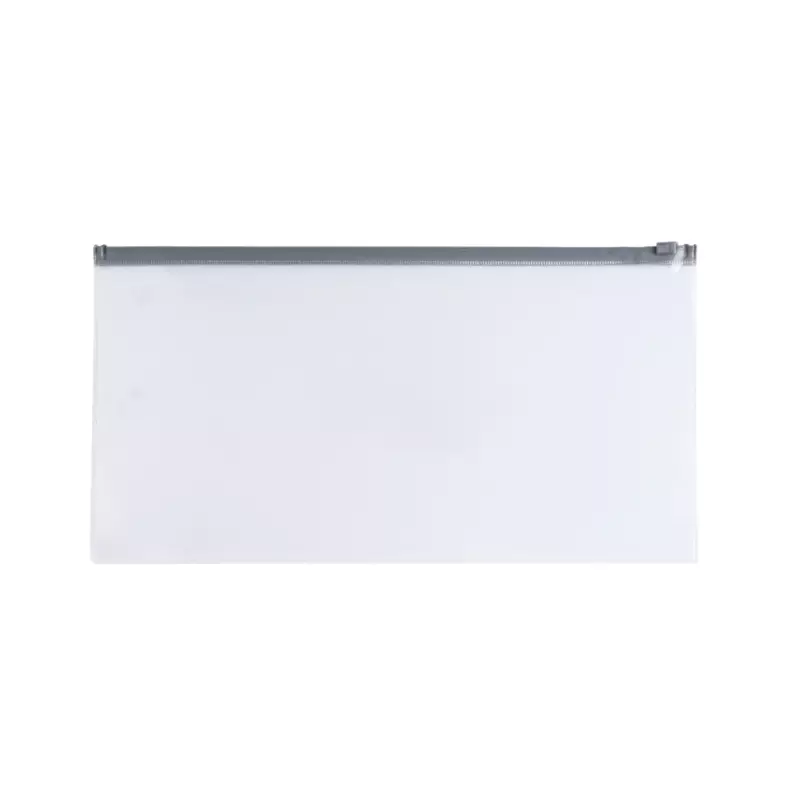 Pack of 12 DL Clear Zippy Bags with Grey Zip