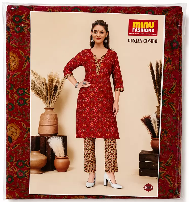 GUNJAN COMBO 8 KURTI