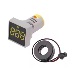Smidnya Square Indicator Ammeter AC 0~100A YELLOW