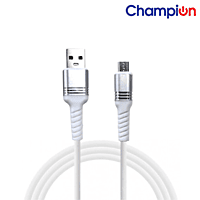 Champion Micro USB 3Amp Data Sync & Charging Cable Metal 1M for all Android & Micro USB Devices