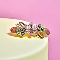 Elegant Floral Design Barrette
