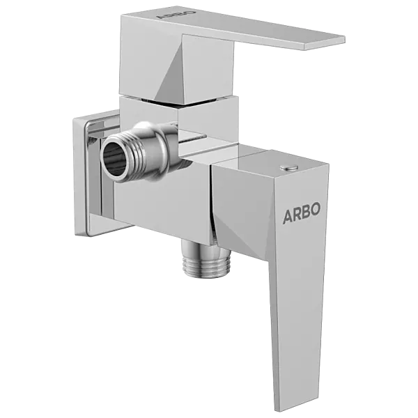 LV-2007 2 Way Angle Cock With Wall Flange