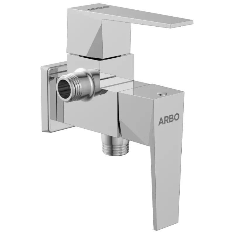 LV-2007 2 Way Angle Cock With Wall Flange