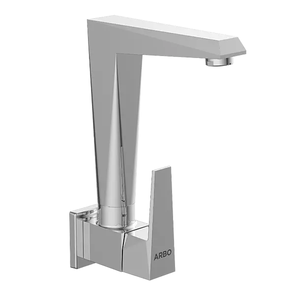 LV-2008 Sink Cock With Swinging Spout With Wall Flange (Wall Mounted Model)