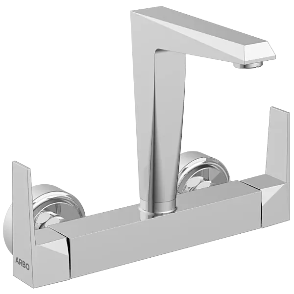 LV-2013 Sink Mixer With Swinging Spout With Connecting Legs With Wall Flange (Wall Mounted Model)
