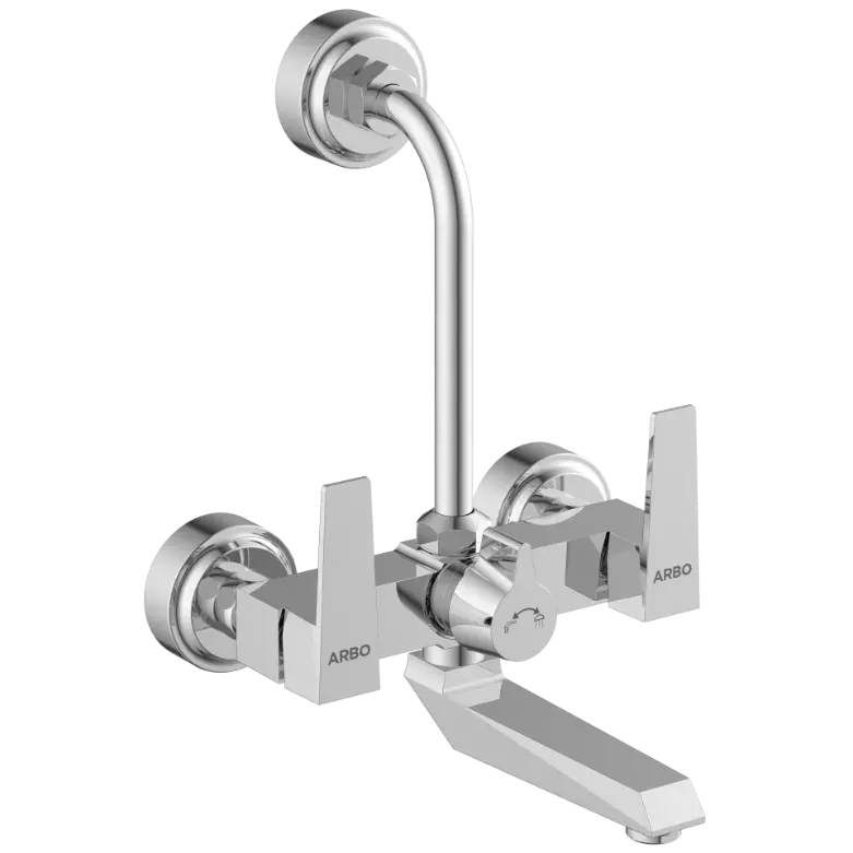 LV-2020 Wall Mixer 2 In 1 With Connecting Legs With Wall Flange