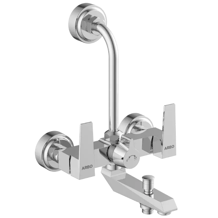 LV-2022 Wall Mixer 3 In 1 With Connecting Legs With Wall Flange